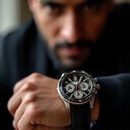 Customer Omar showcasing chronograph dial